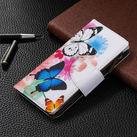 iPhone 11 Tasche mit Reißverschluss Schmetterlinge