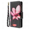 iPhone 11 Tasche mit Reißverschluss Blume