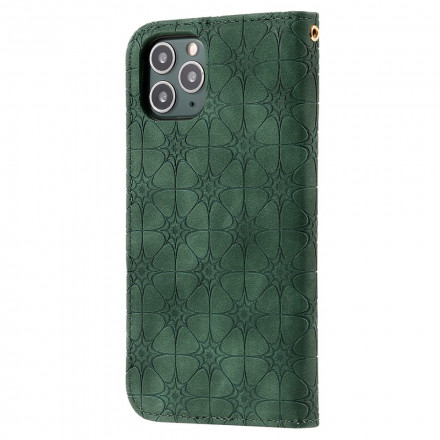 Flip Cover iPhone 11 Pro Barocke Blumen