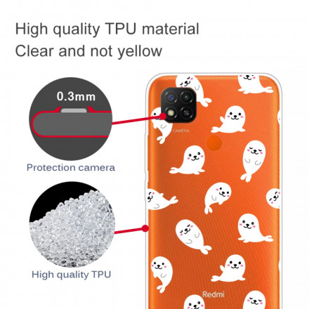 Xiaomi Redmi 9C Otaries Fun Cover