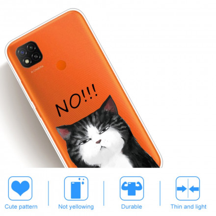 Xiaomi Redmi 9C Cover Die Katze, die Nein sagt
