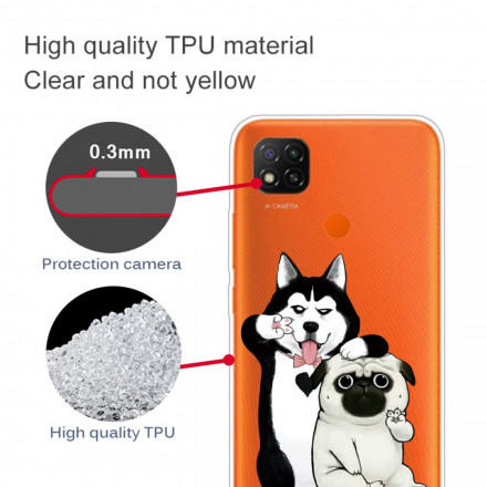 Xiaomi Redmi 9C Lustige Hunde Cover