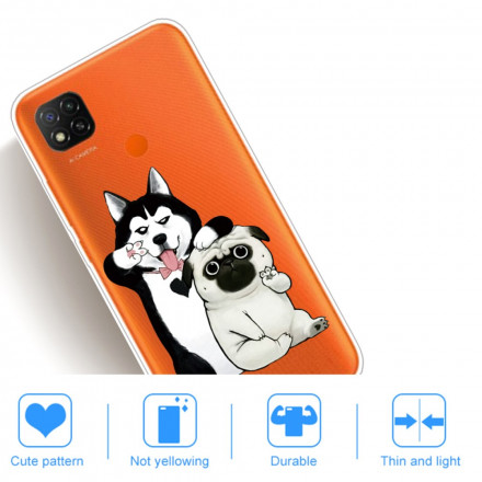 Xiaomi Redmi 9C Lustige Hunde Cover