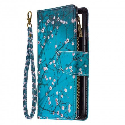 Xiaomi Redmi 9C Tasche mit Reißverschluss Baum
