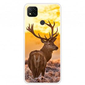 Xiaomi Redmi 9C Cover Hirsch und Landschaft