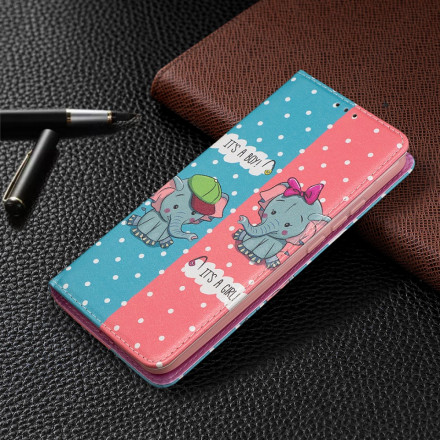 Flip Cover Xiaomi Redmi 9C Elefantenbabys