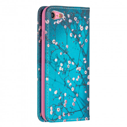 Flip Cover iPhone SE 2 / 8 / 7 Branches Flowers
