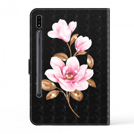 Kunstlederhülle Samsung Galaxy Tab S7 Baumblüten