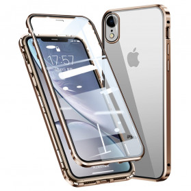 iPhone XR Schutzhülle aus gehärtetem Glas für Vorder- und Rückseite