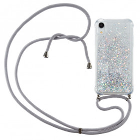 iPhone XR Cover Glitter und Kordel