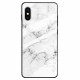 iPhone Cover X / XS Panzerglas Marmor