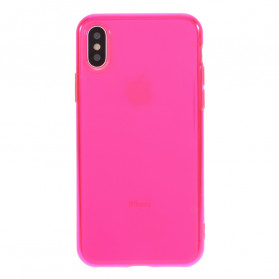 iPhone X / XS Silikonhülle Transparent Farbig