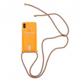 iPhone X / XS Kordelzughülle mit Kartenhalter