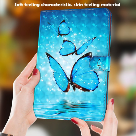 Kunstlederhülle Samsung Galaxy Tab S7 Schmetterlinge