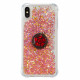 iPhone X / XS Glitter Cover mit Ringhalter