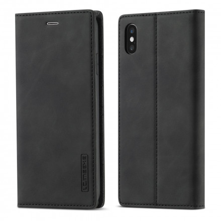 Flip Cover iPhone X / XS LC.IMEEKE Lederoptik