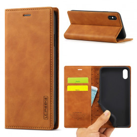 Flip Cover iPhone X / XS LC.IMEEKE Lederoptik