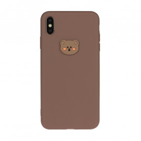 iPhone XS Max Silikon Cover Tier Logo Fun