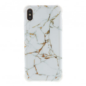 iPhone XS Max Style Marmor Cover Verstärkte Ecken