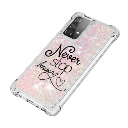 Samsung Galaxy A52 4G / A52 5G Never Stop Dreaming Pailletten Cover
