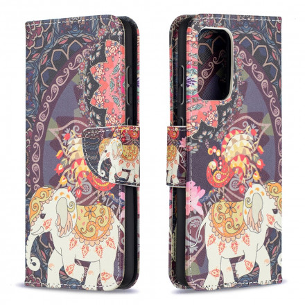 Hülle Samsung Galaxy A52 4G / A52 5G Mandala Ethnische Elefanten