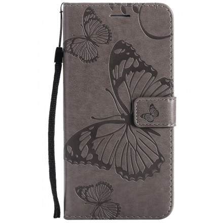 Samsung Galaxy A52 4G / A52 5G Hülle Riesige Schmetterlinge mit Trageriemen
