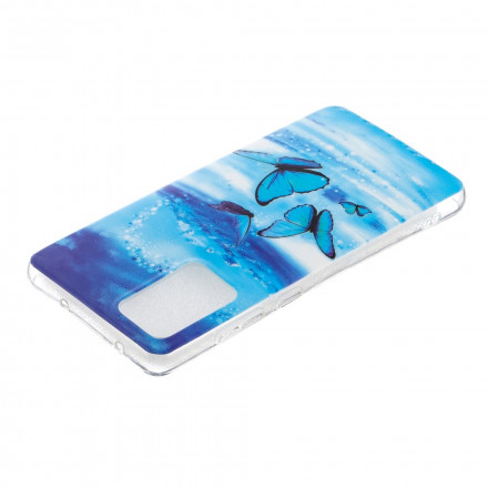 Samsung Galaxy A52 4G / A52 5G Schmetterling Serie Cover Fluoreszierend