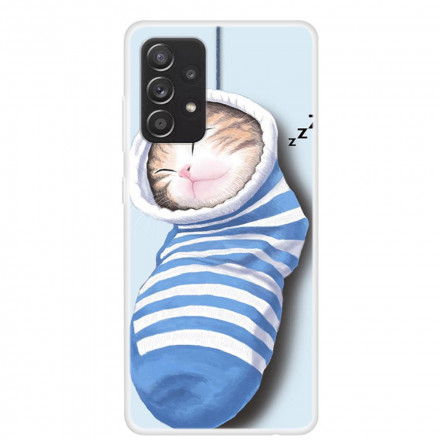 Samsung Galaxy A52 4G / A52 5G Cover Schlafendes Kätzchen
