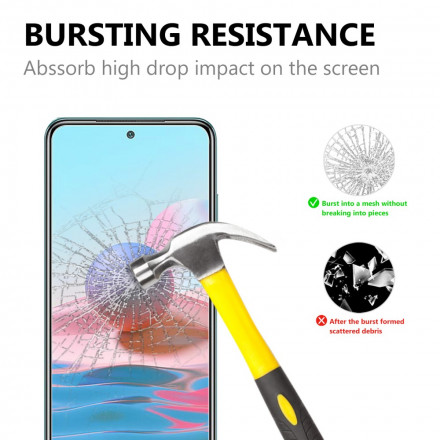 Schutz aus gehärtetem Glas für den Bildschirm des Xiaomi Redmi Note 10 / Note 10s Schutz aus gehärtetem Glas für den Bildschirm des Xiaomi Redmi Note 10 / Note 10s