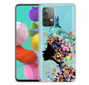 Samsung Galaxy A32 4G Cover Hübscher Blumenkopf