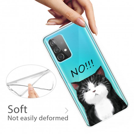 Samsung Galaxy A32 4G Cover Die Katze, die Nein sagt