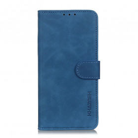 Oppo Find X3 Lite Mate Tasche mit Vintage-Lederoptik KHAZNEH