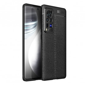 Hülle Vivo X60 Pro Litschi-Leder-Effekt Double Line