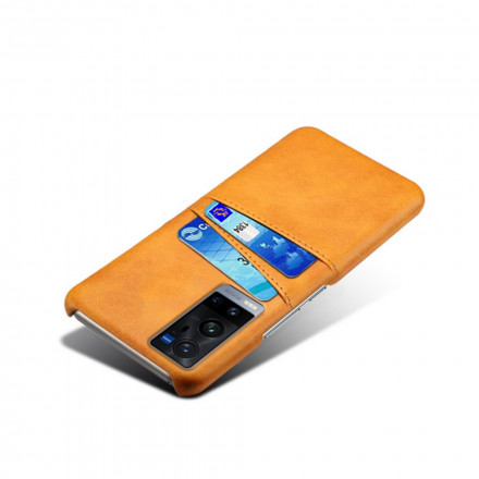 Hülle Vivo X60 Pro Plus Doppelte Kartenhalter KSQ
