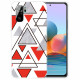 Xiaomi Redmi Note 10 / Note 10s Marmor Dreiecke Cover