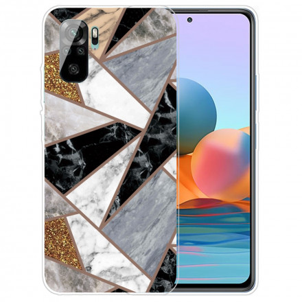 Xiaomi Redmi Note 10 / Note 10s Marmor Cover Intense Geometry