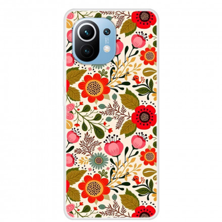 Xiaomi Mi 11 Hülle Blumenteppich