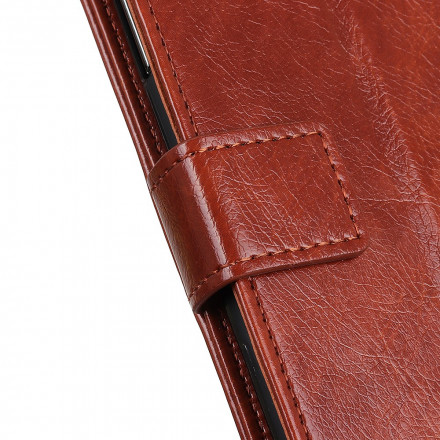 Xiaomi Redmi Note 10 Pro Style Nappa Leder Tasche Vintage Nieten