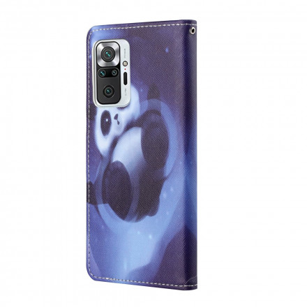 Xiaomi Redmi Note 10 Pro Panda Space Tasche mit Riemen
