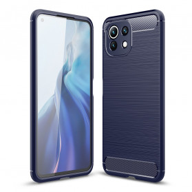 Xiaomi Redmi Note 10 5G Kohlefaser Cover Gebürstet
