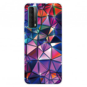 Huawei P smart 2021 Flexible Geometrie Cover bunt