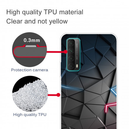 Huawei P smart 2021 Flexible Geometrie Cover bunt