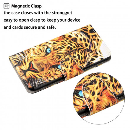 Samsung Galaxy A12 Tiger Tasche mit Lanyard