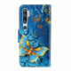 Xiaomi Mi Note 10 / Note 10 Pro Tasche Variationen Schmetterlinge mit Riemen