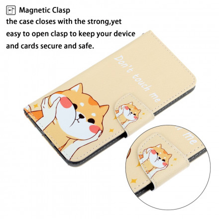 Xiaomi Mi Note 10 / Note 10 Pro Tasche Katze Don't Touch Me mit Riemen