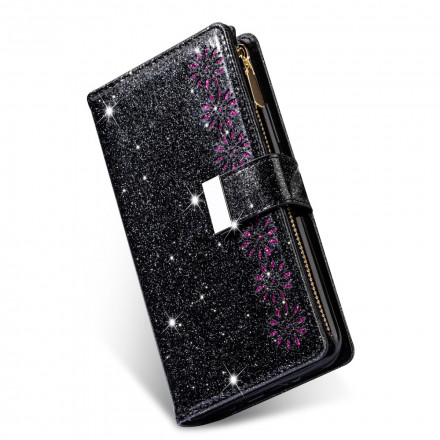 Xiaomi Mi Note 10 / Note 10 Pro Glitter Zip Wallet Tasche