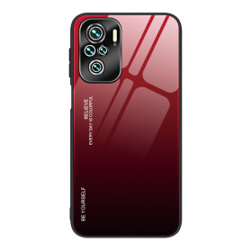 Xiaomi Redmi Note 10 / Note 10s Hülle aus gehärtetem Glas Be Yourself