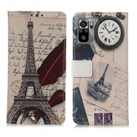 Hülle Xiaomi Redmi Note 10 / Note 10s Eiffelturm Des Dichters