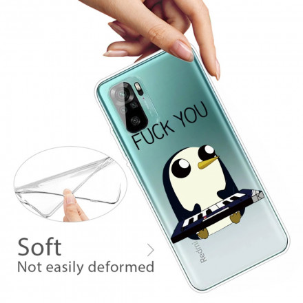 Xiaomi Redmi Note 10 / Note 10s Cover Pinguin Fuck You