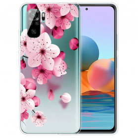 Xiaomi Redmi Note 10 / Note 10s Cover Kleine Rosenblüten